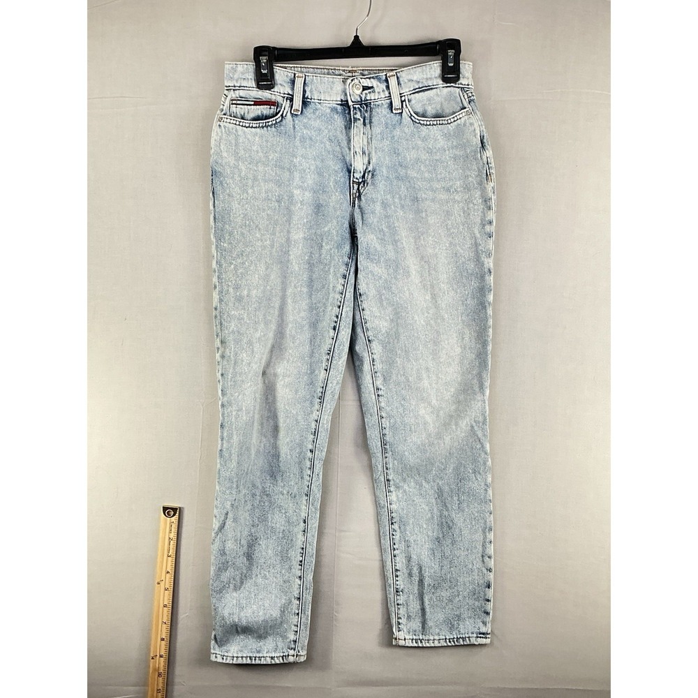 Tommy Hilfiger Womens Jeans Straight Leg Classic Fit Denim Blue Jean 8